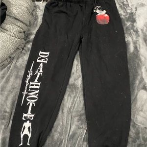 Black Death Note anime sweatpants